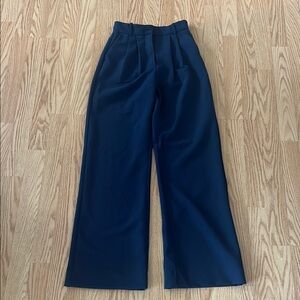 Abercrombie & Fitch Blue Wide Leg High-Waisted Pants